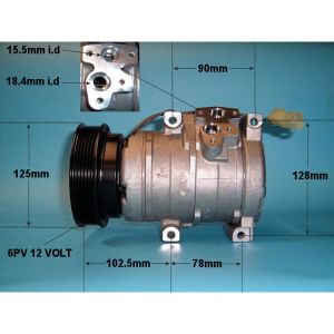 Compressor (AirCon Pump) Land Rover Freelander 1 2.0 TDi/DI Diesel (Jun 2000 to Nov 2000)