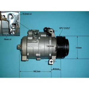 Compressor (AirCon Pump) Land Rover Range Rover HSE/Vogue/Classic 3.0 TD Diesel (Mar 2002 to Aug 2012)