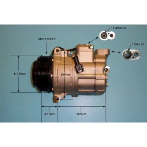 Compressor (AirCon Pump) Land Rover Range Rover HSE/Vogue/Classic 4.2 V8 Petrol (May 2005 to Aug 2012)