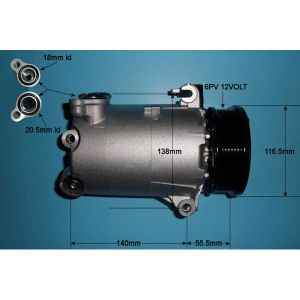 Compressor (AirCon Pump) Land Rover Freelander 2 2.0 Si4 Diesel (Oct 2011 to Oct 2014)