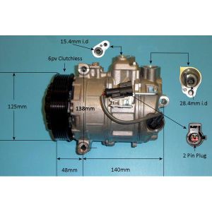 Compressor (AirCon Pump) Land Rover Range Rover Sport/Sport HSE 4.4 V8 Petrol (Feb 2005 to Apr 2013)