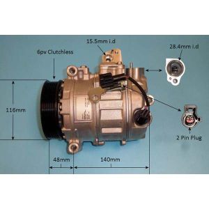 Compressor (AirCon Pump) Land Rover Discovery MK4 2.7 TD Diesel (Sep 2009 to 2023)