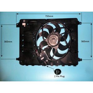 Condenser Cooling Fan Land Rover Freelander 2 2.2 SD4 Diesel (Feb 2010 to Oct 2014)