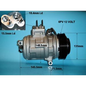 Compressor (AirCon Pump) Lexus LS 400 4.0 Petrol (Oct 1992 to Jul 2000)