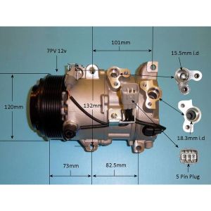 Compressor (AirCon Pump) Lexus IS 250 2.5 Petrol (Oct 2005 to Mar 2013)