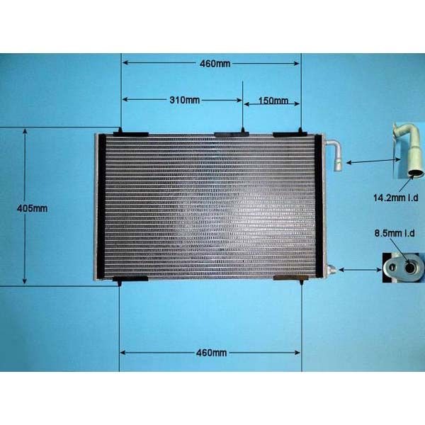 Condenser (AirCon Radiator) Peugeot 206 1.6 Petrol (Sep 1998 to Oct ...