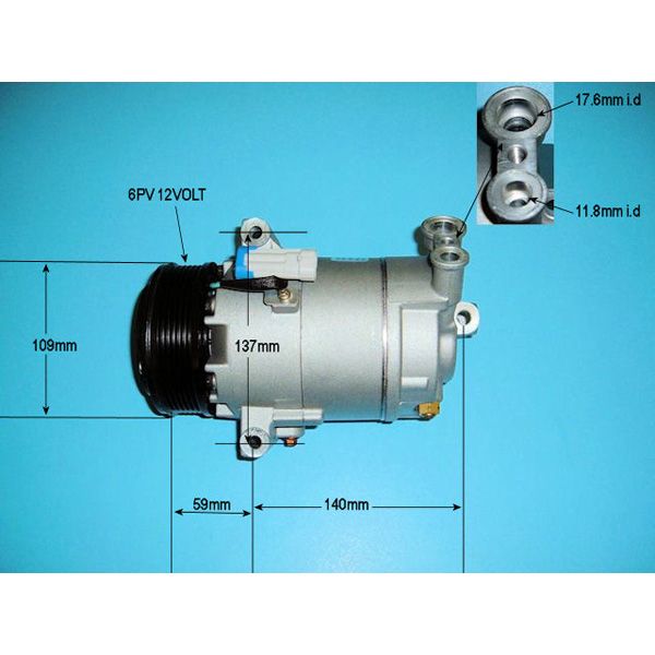 Compressor (AirCon Pump) Vauxhall Zafira MK2 1.9 CDTi Diesel (Jul 2005
