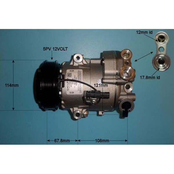 Compressor (AirCon Pump) Vauxhall Astra J MK6 1.4 16v Petrol Automatic
