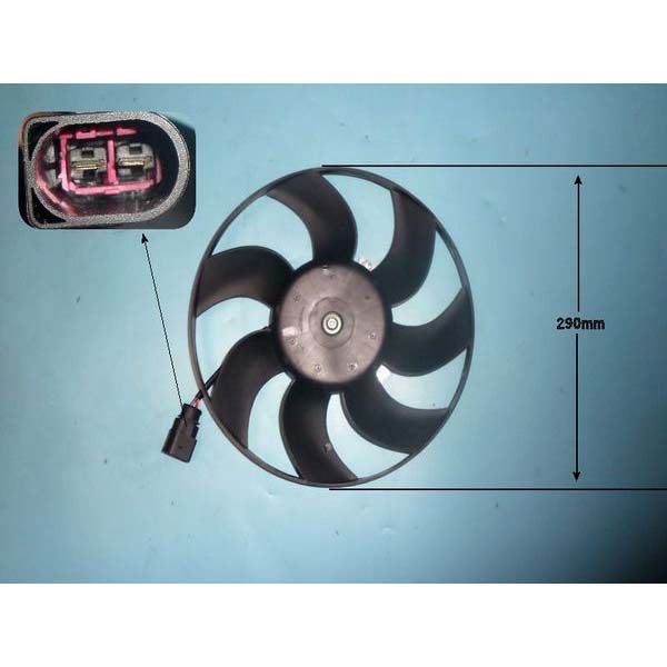 Radiator Cooling Fan VW Passat 2010 1.4 TSi Petrol (Dec 2011 to 2023