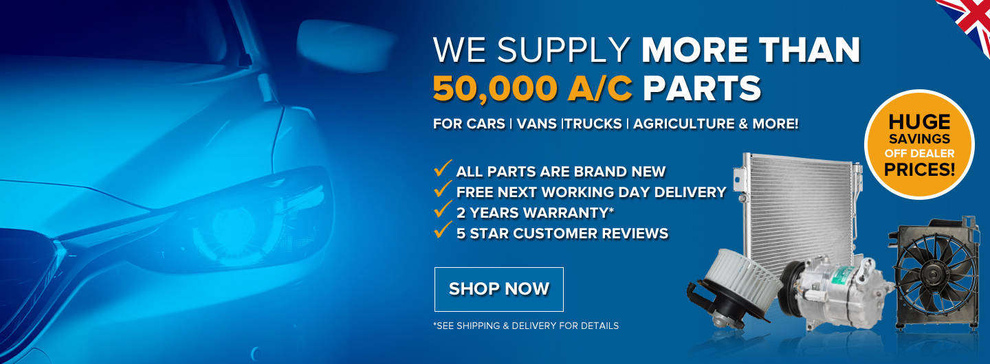 Over 50000 car air conditioning parts in stock